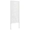  Kerti dekoratív panel Fehér 50 x 140 cm Hidegen hengerelt acél