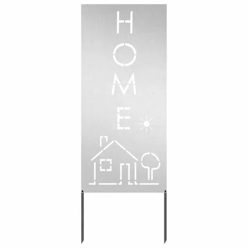  Kerti dekoratív panel Ezüst 50 x 140 cm Rozsdamentes acél