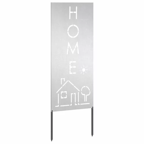  Kerti dekoratív panel Ezüst 50 x 140 cm Rozsdamentes acél