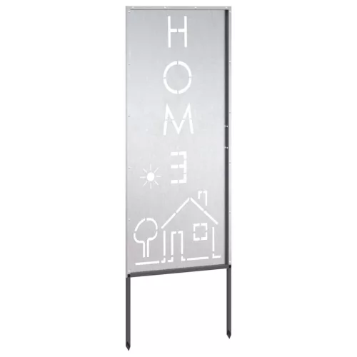  Kerti dekoratív panel Ezüst 50 x 140 cm Rozsdamentes acél
