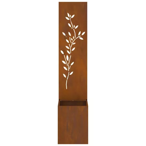  Kertvédő vászon Virágos Rozsdás 32 x 140 cm időjárásálló acél
