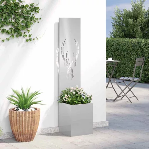  Kertvédő vászon Állatnyomat Ezüst 32 x 140 cm Rozsdamentes acél