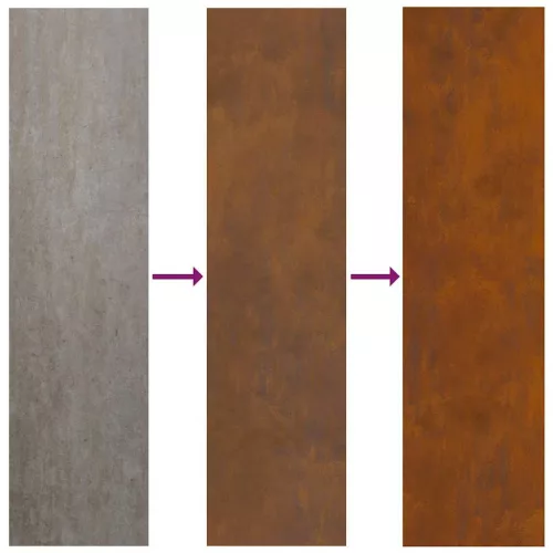  Kertvédő vászon Rozsdás 32 x 140 cm időjárásálló acél