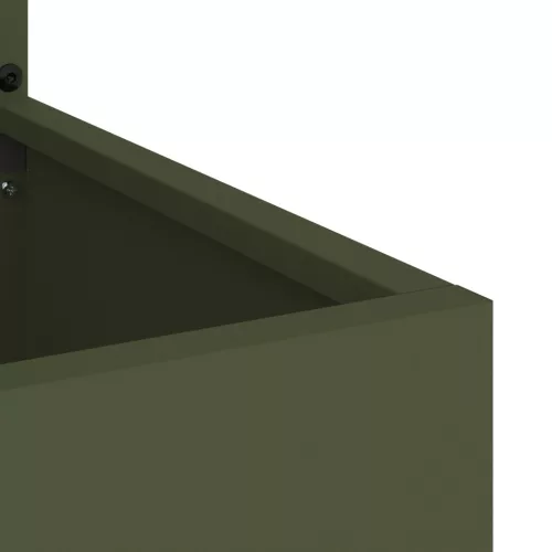  Kerti Cserepes Növény Tartó Dekoratív Panellel Oliva zöld