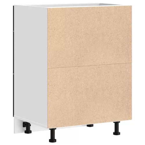  Konyhai alsó szekrény Riga Fekete tölgy 60 x 46 x 81,5 cm