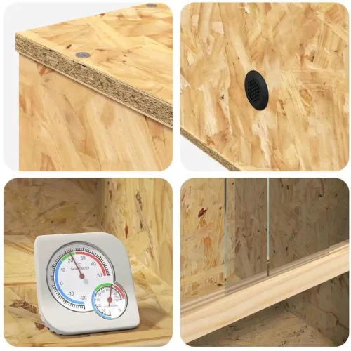  Terrárium Barna 50 x 50 x 80 cm OSB
