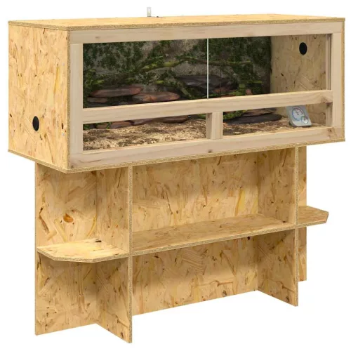  Terrárium alap polcokkal Barna 100 x 40 x 50 cm OSB