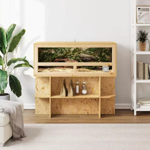  Terrárium alap polcokkal Barna 100 x 40 x 50 cm OSB