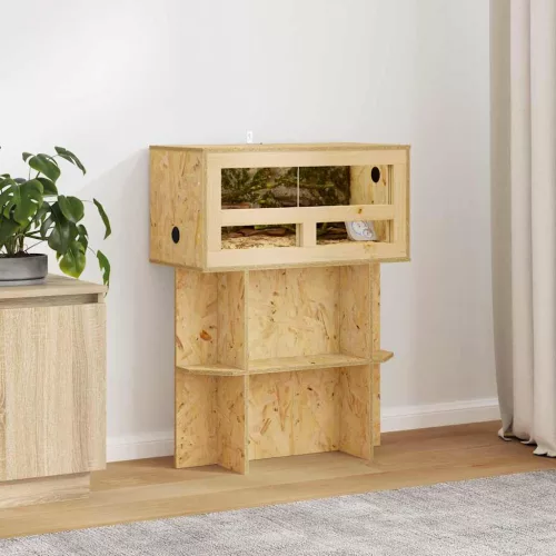  Terrárium alap polcokkal Barna 60 x 30 x 50 cm OSB