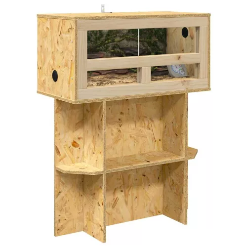  Terrárium alap polcokkal Barna 60 x 30 x 50 cm OSB