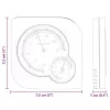  Hőmérséklet Higróméter Fehér 7,5 x 7,5 x 1,2 cm ABS