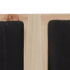  Kárpitozott fejtámla Barna 180 cm Tömör fenyőfa és szövet