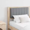 Kárpitozott fejtámla Barna 150 cm Tömör fenyőfa és szövet