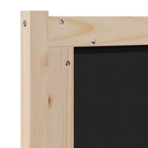  Kárpitozott fejtámla Barna 150 cm Tömör fenyőfa és szövet