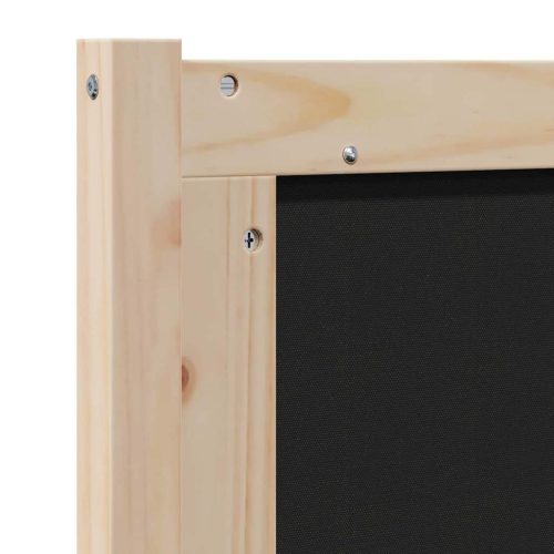  Kárpitozott fejtámla Barna 150 cm Tömör fenyőfa és szövet