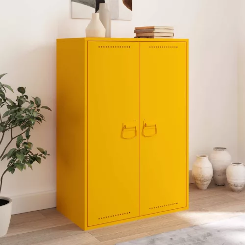  Szekrény Fogantyúk 12 pcs Mustár sárga 85 x 45 mm Fém