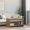  Dohányzóasztal kézműves tölgy 102 x 50 x 52.5 cm Faanyag