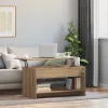  Dohányzóasztal kézműves tölgy 102 x 50 x 52.5 cm Faanyag