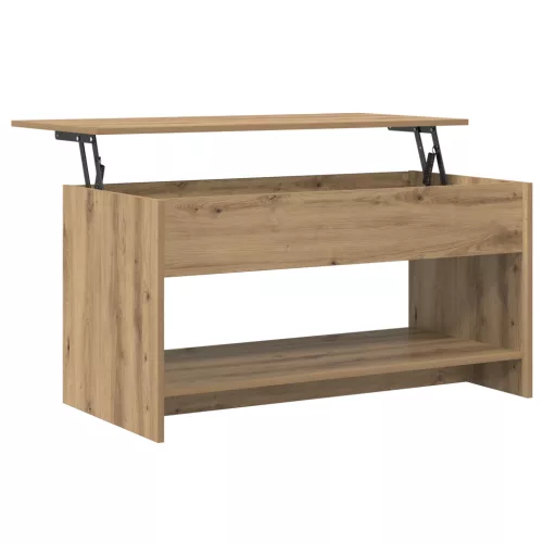  Dohányzóasztal kézműves tölgy 102 x 50 x 52.5 cm Faanyag