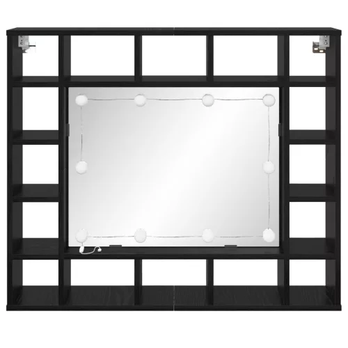  Tükörszekrény Musta tammi 91 x 15 x 76.5 cm Faanyag