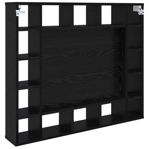  Tükörszekrény Musta tammi 91 x 15 x 76.5 cm Faanyag