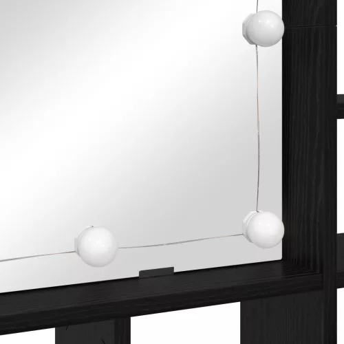  Tükörszekrény Musta tammi 91 x 15 x 76.5 cm Faanyag