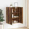  Függő szekrény polcokkal Régi fa 69.5 x 34 x 90 cm Faanyag