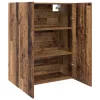 Függő szekrény polcokkal Régi fa 69.5 x 34 x 90 cm Faanyag