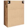  Függő szekrény polcokkal Régi fa 69.5 x 34 x 90 cm Faanyag