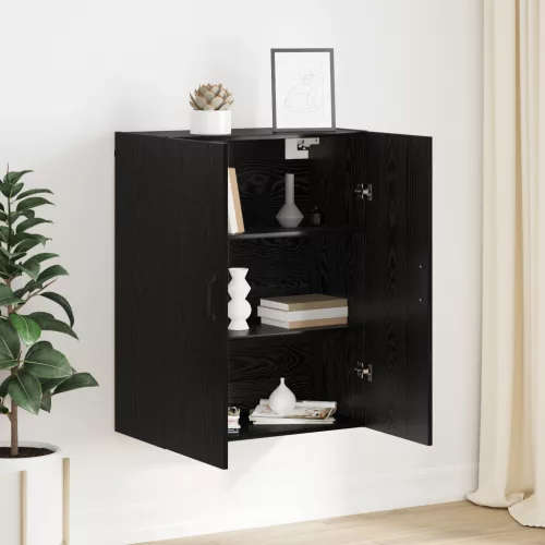  Függő szekrény polcokkal Musta tammi 69.5 x 34 x 90 cm Faanyag