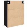  Függő szekrény polcokkal Musta tammi 69.5 x 34 x 90 cm Faanyag