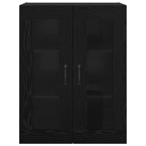  Fali Lógós Szekrény polcokkal Fekete 69.5 x 34 x 90 cm Faanyag