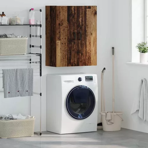  Fali szekrény Falra szerelhető Barna 69.5 x 34 x 90 cm Faanyag