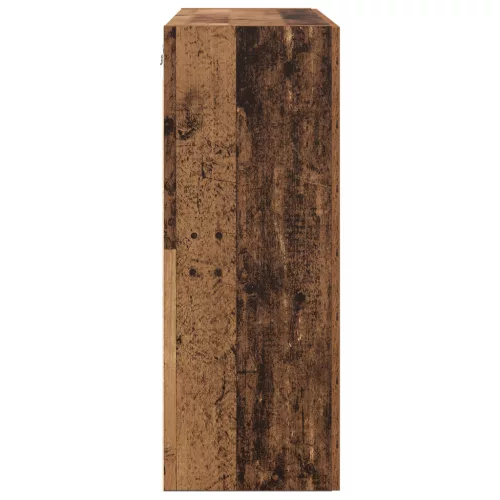  Fali szekrény polcokkal tárolóval ajtóval Régi fa 69.5 x 34 x 90 cm Faanyag