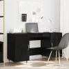  Asztal polcokkal tárolóval Musta tammi 140 x 50 x 75 cm Faanyag