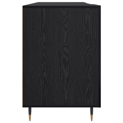  Asztal polcokkal tárolóval Musta tammi 140 x 50 x 75 cm Faanyag