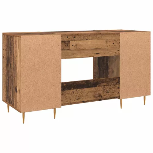  Asztal polcokkal tárolóval Régi fa 140 x 50 x 75 cm Faanyag