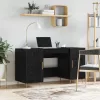 Asztal polcokkal tárolóval Musta tammi 140 x 50 x 75 cm Faanyag