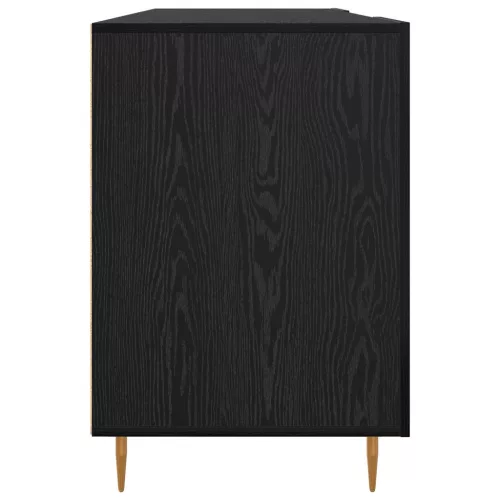  Asztal polcokkal tárolóval Musta tammi 140 x 50 x 75 cm Faanyag