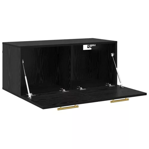  Fali Szekrény Musta tammi 80 x 36.5 x 35 cm Faanyag