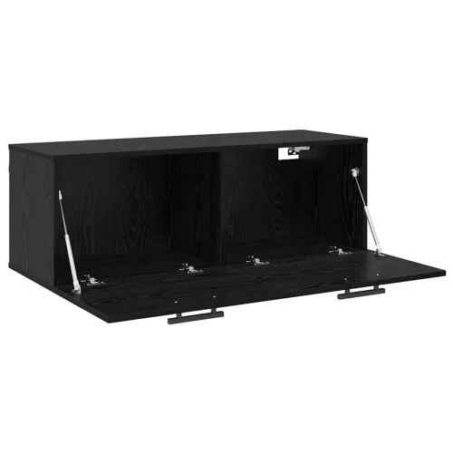  Fali Szekrény Musta tammi 100 x 36.5 x 35 cm Faanyag