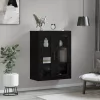  Fali szekrény polcokkal Musta tammi 69.5 x 34 x 90 cm Faanyag