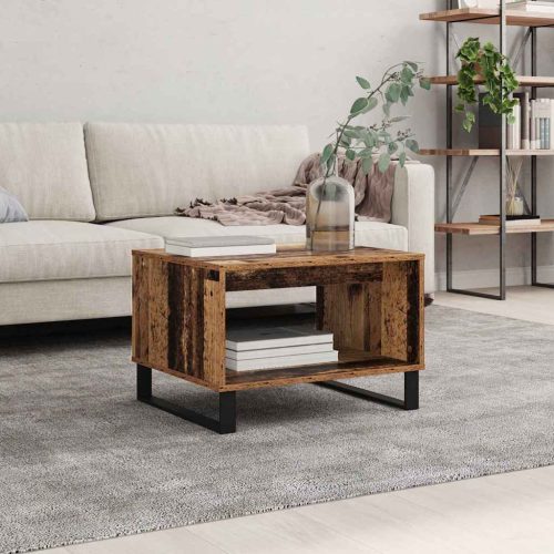  Dohányzóasztal Régi fa 60 x 50 x 40 cm Faanyag