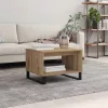  Dohányzóasztal kézműves tölgy 60 x 50 x 40 cm Faanyag