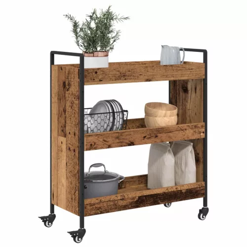  Konyhai kocsi Öreg fa 70 x 30 x 82 cm Faanyag