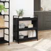  Konyhai kocsi Fekete tölgy 70 x 30 x 82 cm Faanyag