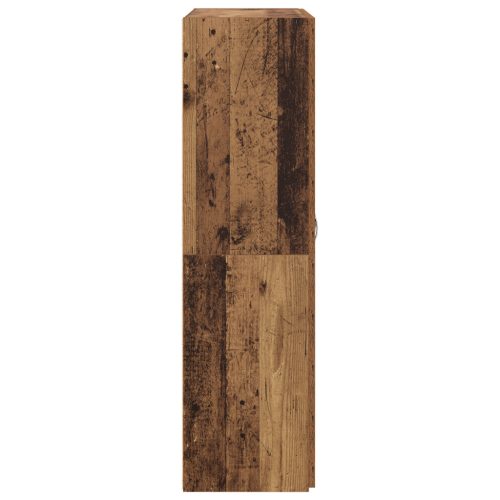  Irodai szekrény polcokkal tárolóval ajtóval Öreg fa 60 x 32 x 115 cm Faanyag