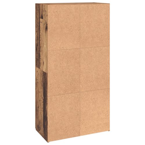  Irodai szekrény polcokkal tárolóval ajtóval Öreg fa 60 x 32 x 115 cm Faanyag
