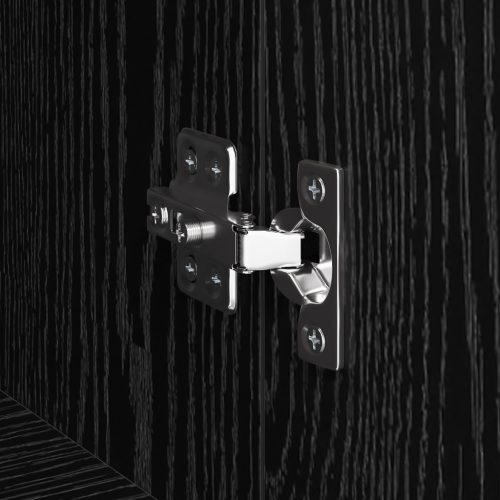  Irodai szekrény polcokkal tárolóval ajtóval Musta tammi 60 x 32 x 115 cm Faanyag