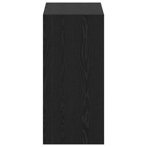  Ruhásszekrény polcokkal Musta tammi 77 x 48 x 102 cm Faanyag